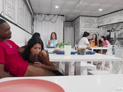 Stor kukk, Svart, Kukk suging, Raseblandet, Offentlig