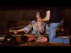 Avsugning, Bondage, Hd, Rödhårig, Dusch, Slav, Bunden, Tuttar