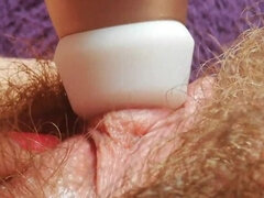 Extreme close up big clit orgasm intense clitoris stimulation HD POV squirting pussy