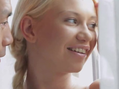 Sucer une bite, Brunette brune, Fétiche des pieds, Interracial, Adolescente