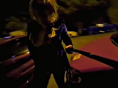 Любители, Семяизвержение, Эксгибиционист, Белье, Мастурбация, На публике, Соло, Сиськи