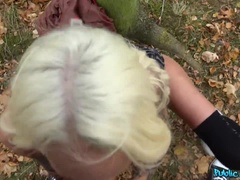 Arsch, Grosse titten, Blondine, Milf, Im freien, Pov, Öffentlich, Muschi