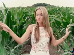 Incredibly good looking blonde models stripping naked