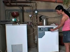 Obciąganie, Brunetka, Sperma, Włochaty, Hardcore, Punkt widzenia, Nastolatki, Cycki