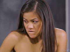 큰 엉덩이, 큰 가슴, 흑갈색 머리, Hd, 라티나, 레즈비언, 청소년, 쓰리섬