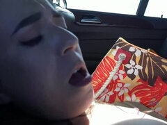 素人, 車, 中出し, 指いじり, 足コキ, 毛深い, アウトドア, ガリガリ