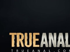 Analny, Duży tyłek, Duży kutas, Blondynka, Cycata, Sperma, Naturalne cycki, Ogolona