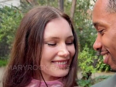 Hot Wife Mary Rock's First Threesome - BBC Husband & Security Guard Fuck Her Hard