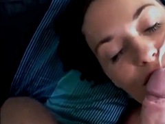 Enthousiasteling, Pijpbeurt, Compilatie, Sperma shot, Sperma in gezicht