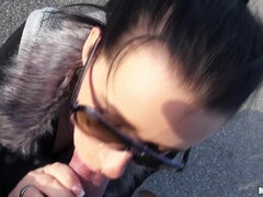 Mamada, Checa, Europeo, Sexo duro, Dinero, Al aire libre, Pov, Realidad