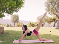 18, 아마추어, 흑갈색 머리, 핑거링, 수음, 빼빼한, 스트리핑, 청소년