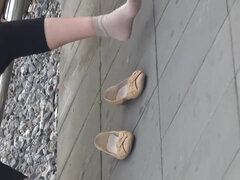 Asiático, Hembra, Fetiche, Fetiche de pies, Hd, Solo, Medias largas