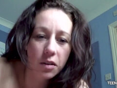 Stepmom takes care of my erection. She likes it and i'm so horny! - Milf