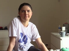 Brunette brune, Femelle, Doigter, Hd, Solo, Jouets