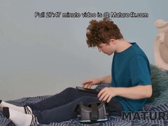 Blondin, Hd, Mogen, Milf, Piercing, Styvmamma, Stockings, Tuttar