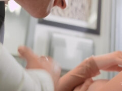 Anal, Store pupper, Brunette, Sperm skott, Pikk, Hæler, Kontor, Rødtopp