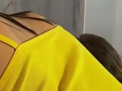 18, 舐める尻, デカチン, フェラチオ, 茶髪の, ラティーナ, ティーン, 三人