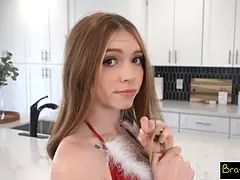 Bikini, Sucer une bite, Femelle, Orgasme, Rousse roux, Criant, Séduite, Nénés