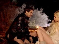 Blondinka, Kosmate, Hd, Zunaj, Koščena, Joške