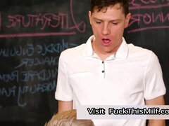 Prof. Conner Pops A Cherry MILF Porn