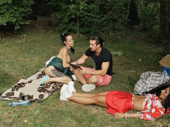 デカチン, デカパイ, 茶髪の, エロ熟女, 浮気する, ヨーロピアン, イタリア人, アウトドア