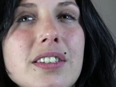 아마추어, 오랄섹스, 흑갈색 머리, 입에 사정, 얼굴에, 스페인어, 청소년, 젖가슴