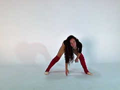 Anna Ocean, hot brunette gymnast with small tits