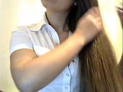 Fantastic Long Haired Hairplay and Teasing, Long Hair, Hair