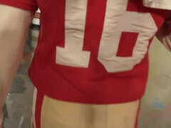 Leie, Bad, Fussjob, Freundin, Lingerie, Masturbation, Muschi, Rasiert