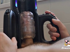 Leie, Grosser schwanz, Spermaladung, Europäisch, Schwul, Hardcore, Masturbation, Spielzeuge