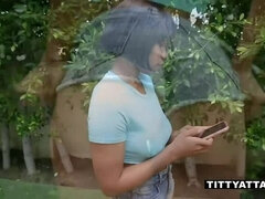 Lumberjack Person Finds Perfect Ebony Boobs