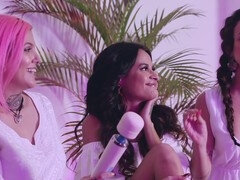 Long hair, female masturbation, wands