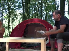 Crazy threesome sex in the Forest