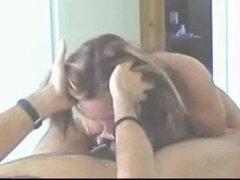 Amatør, Store pupper, Kukk suging, Brunette, Sperm skott, Pikk, Milf