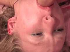 Penny got a throat fucking all the way balls in!