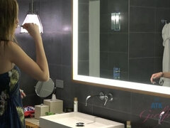 The creampie went in pretty deep