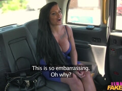 Female Fake Taxi - Lesbian Finger Fucks TV Babe 1