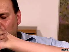 Father in law tricks stupid bitch into cheating sex