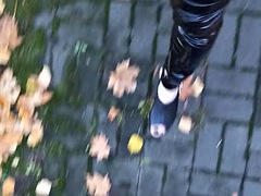 Travestiet, Europees, Hakken, Latex, Ondergoed, Pools, Shemale, Schoenen