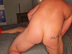 Stor rumpe, Stor kukk, Brunette, Par, Dobbel penetrering, Hd, Tattovering, Leker