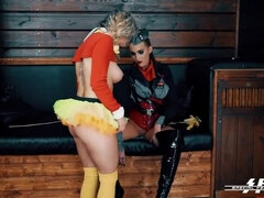 緊縛, フェティッシュ, ドイツ人, レズビアン, 奴隷, ペニスバンド, タトゥー, おもちゃ