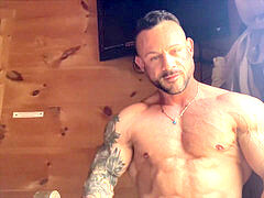 Cabin heat Muscle worship