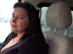 Duże cycki, Brunetka, Samochód, Czeski, Hardcore, Cycki