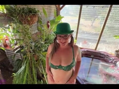 Princess Poppy Feeling Lucky with Big Natural Tits and Busty Boobs Solo Masturbation