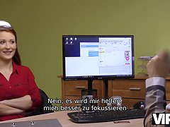 Isabella D'Alba's tight redhead pussy gets rammed for some extra cash