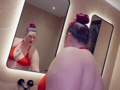 Bella grossa formosa, Bondage, Europea, Fetish, Lingerie