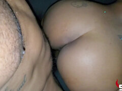 Anal whore gets her pre cum packed butt hole filled with More jizm