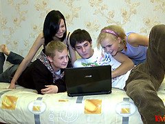 아마추어, 오랄섹스, 포섬, Hd, 파티, 타는, 면도된, 청소년