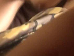 Guy enjoyed eating hairy pussy