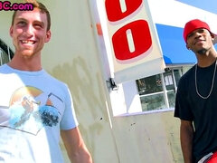 Ebony pulled thug ass fucked by white after casting